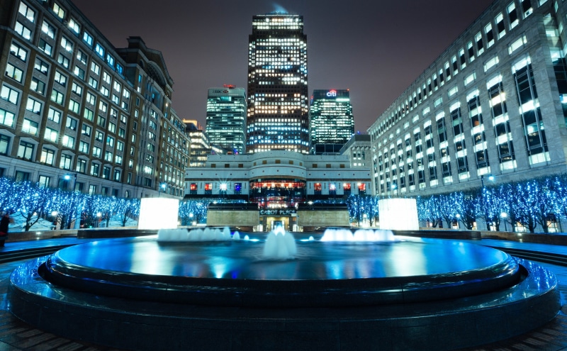 travel destinations, marktowning, modern, skyscraper, Long, city life, built structure, building, illuminated, Mark, Wharf, canarywharf, United Kingdom