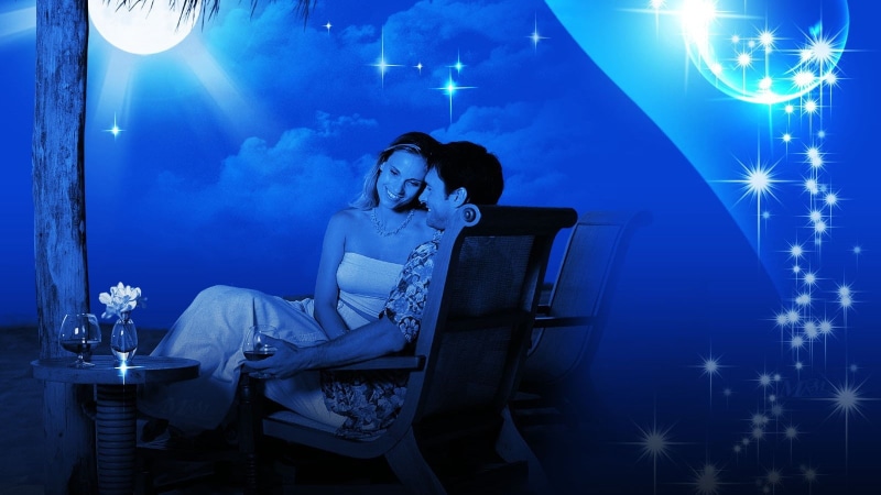 novios, adult, young adult, hairstyle, night, pareja, emotion, lighting equipment, azul, fondo, young men, heterosexual couple, couple - relationship, amor
