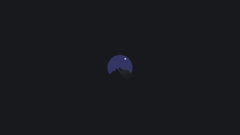 2K, Azul Hermosa, circle, minimalism, Montana, Fondo negro, Luna (artist)