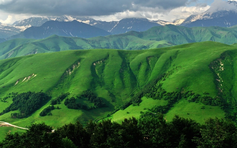 mountain, rural scene, rolling landscape, non-urban scene, grass, nature screensavers and  1920x1200, environment, land, field, mountain range, tranquility