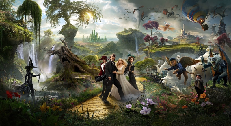oz the great and powerful, 2K, fantasy, Oz the Great and Powerful (2013), movie, poster