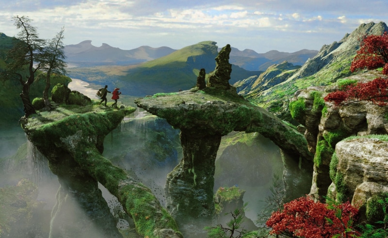 mountain range, 2K, oscar, application, Oz the Great and Powerful, one person, Theodora, tranquil scene, idyllic, real people, mila kunis, scenics - nature