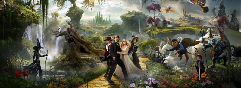 adult, people, james franco, outdoors, rachel weisz, Powerful, Fantasy, full length, young adult, group, Movie, michelle williams, surrounded, tree, nature