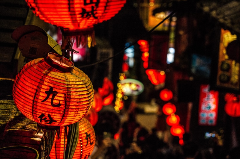 festival, night, red, focus on foreground, diwali, no people, shirt, produce, architecture, clothing, holiday, citrus fruit, 4K, food, brick, lantern