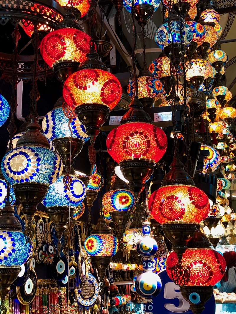 retail, festival, variation, lighting equipment, electric lamp, for sale, consumerism, multi colored, abundance, hanging, chandelier, sphere, choice, arrangement