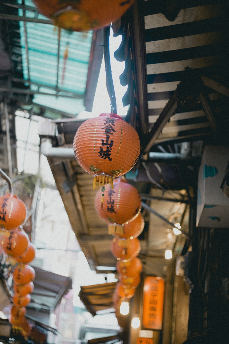 lantern, paper, houses, decoration, lighting equipment, lamp, built structure, architecture, low angle view, ceiling, 5K, produce, jiufen old street, ball