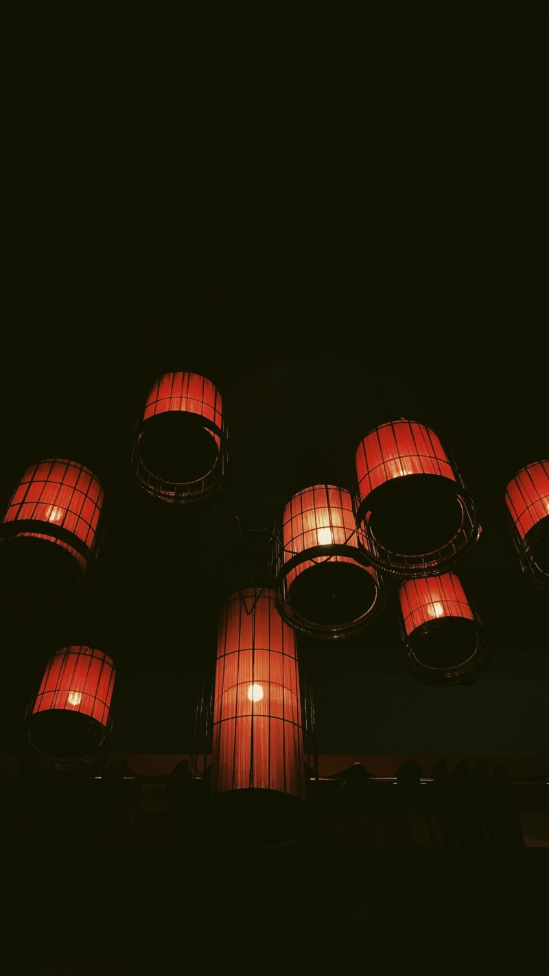 light, lamps, sphere, sky, nature, electronics, cylinder, keg, festival, dark, illuminated, lamp, night, built structure, 4K, arts culture and entertainment