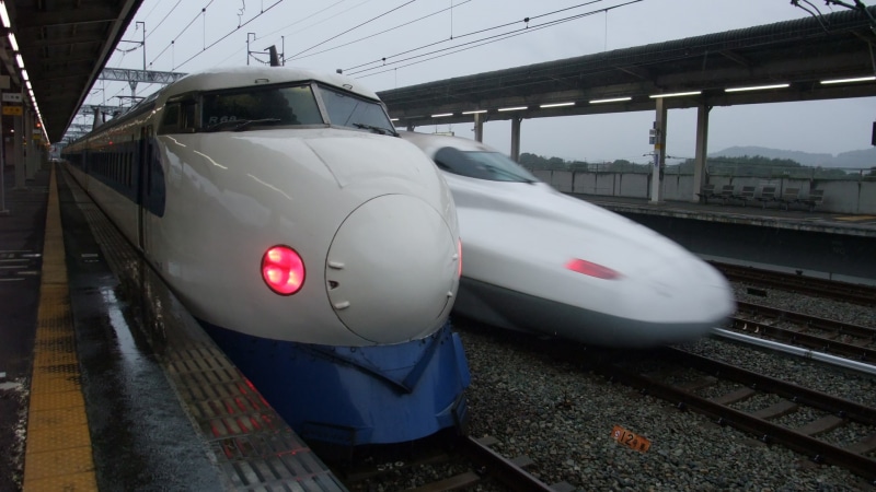 1080P, tracks, vehicles, shinkansen, railroad, trains