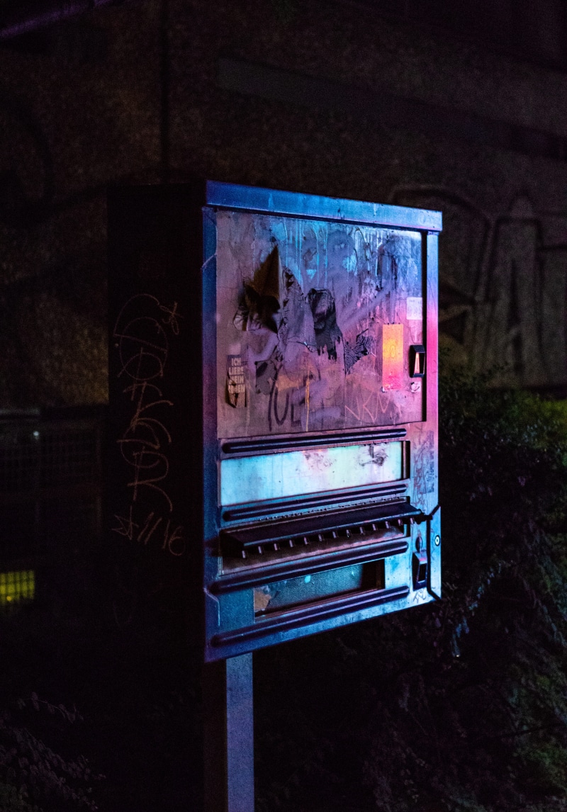5K, wedding, built structure, night, colors, machine, glass - material, no people, art, arcade game machine, human representation, zigarette, illuminated