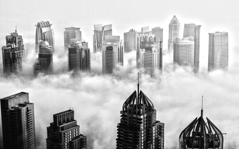 rise, white, high, 1080P, buildings, world, 1920x1200, dubai, black, united arab emirates