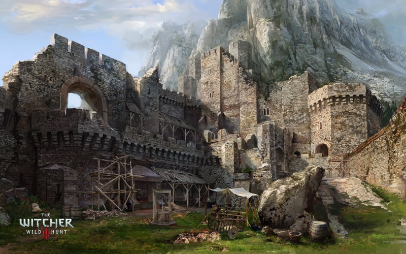 old ruin, abbey, wild, the past, The Witcher 3 Wild Hunt, The Witcher, archaeology, fortress, tourism, architecture, damaged, nature, day, 1080P