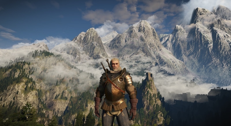 The Witcher, mountain, kaer, 1080P, landscape, morhen, Games