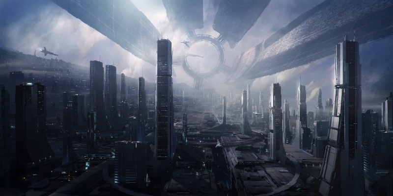 science fiction, Citadel, Mass Effect, 5K