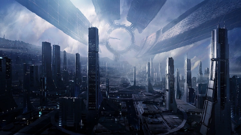 1080P, citadel, hd, city, skyline, photography, mass, art, effect, abstract, cityscapes, fantasy, Futuristic