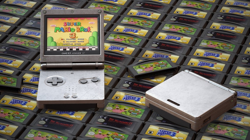CGI, Nintendo, video games, 3D, 1080P, François Larrieu, Game Boy Advance, video game art, render