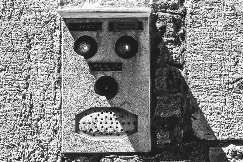 connection, outdoors, wall, what are your looking at?, metal, hole, venice, italy, close-up, day, wall - building feature, shape, stone wall, nature, textured