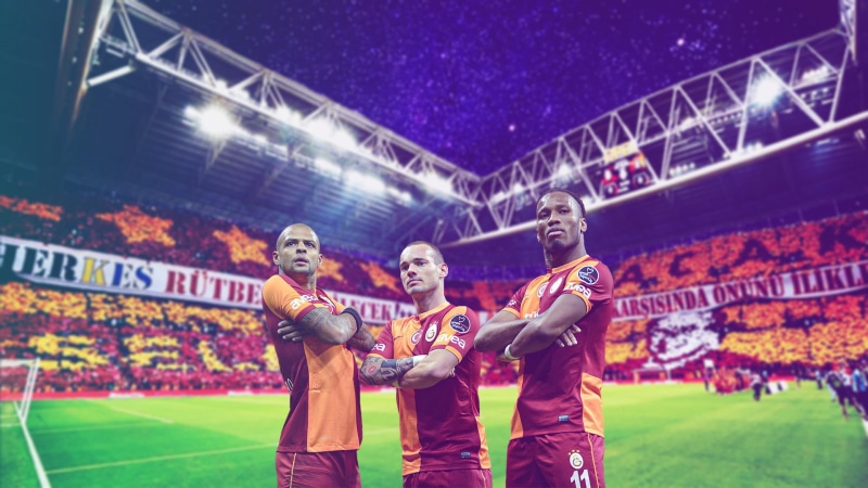 Wesley Sneijder, Didier Drogba, Galatasaray S.K., Felipe Melo, 1080P