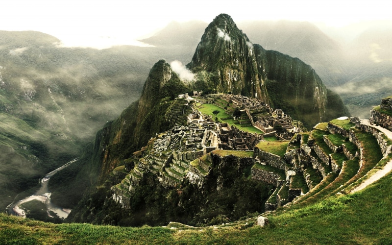 jungle, 1080P, clouds, machu, nature, ruins, picchu, hd, mountains