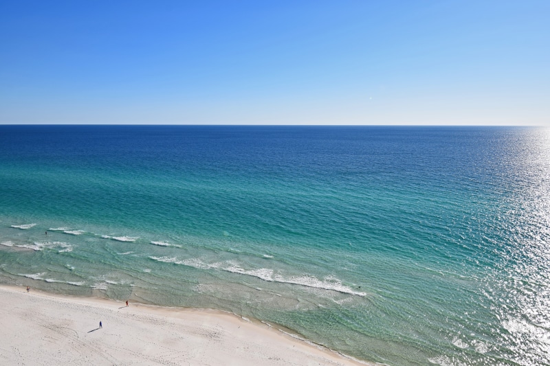 idyllic, panama city beach, no people, copy space, tranquility, photograph, scenics - nature, horizon over water, outdoors, 5K, nature, day, colorful