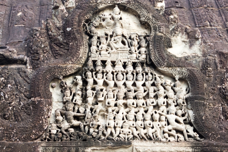 religion, Cambodia, craft, history, carving - craft product, art and craft, carving, representation, male likeness, 4K, statue, ancient, World Heritage Site