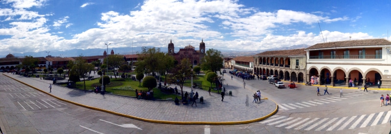 sierra, nature, plaza mayor de ayacucho, sky, travel destinations, town, city, catedral, city life, day, 5K, building exterior, crowd, incidental people