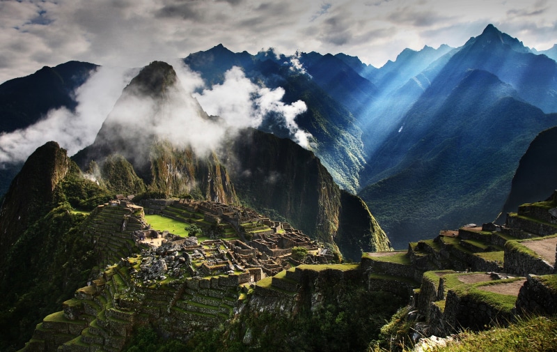 blue, environment, land, nature, european Alps, andes, tourism, green, outdoors, Machu Picchu, meadow, rock - Object, sky, scenics - nature, inca, mountain Range