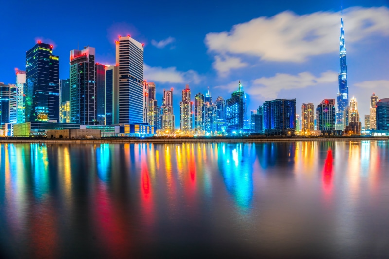andes, building exterior, no people, tall - high, built structure, dubai, landscape, reflection, dhaba, waterfront, urban skyline, building