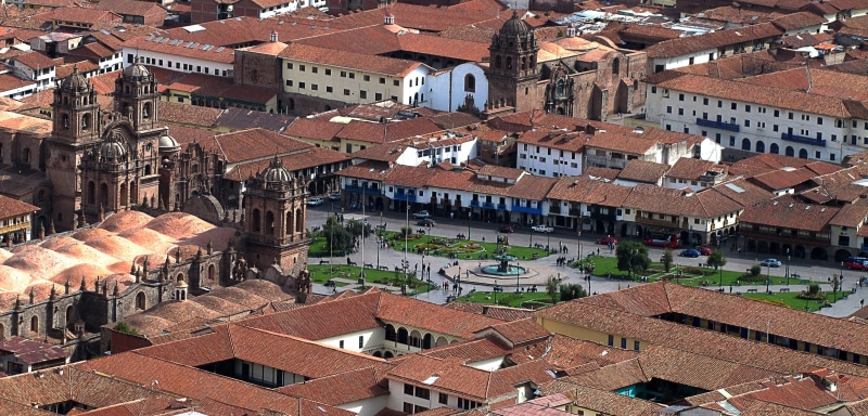 town, high angle view, crowded, city, steeples, residential district, architecture, house, peru, building exterior, townscape, day, outdoors, cusco, nature