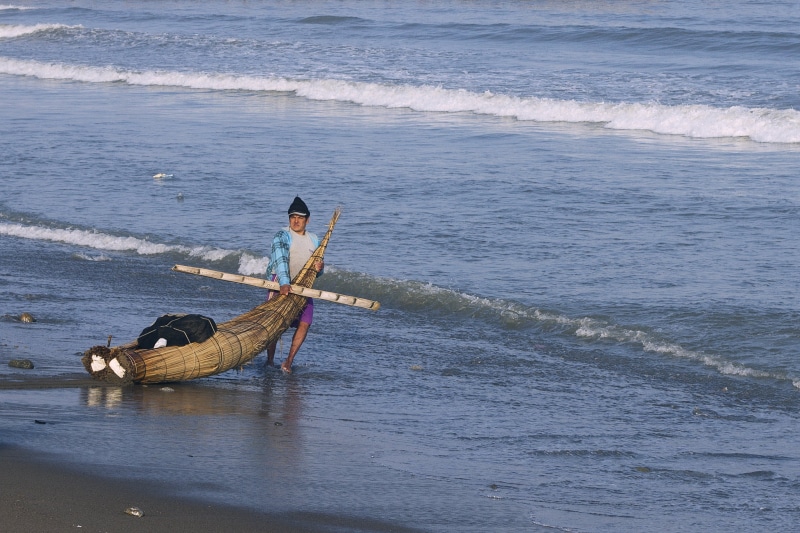 day, land, beauty in nature, motion, sea, lifestyles, wave, nautical vessel, one person, beach, sport, nature, outdoors, water, fisherman, mode of transportation