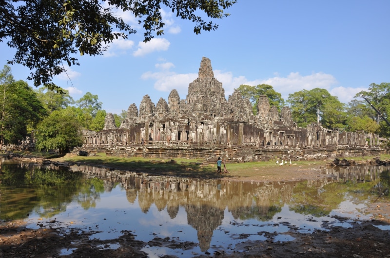 travel destinations, place of worship, spirituality, ancient, 4K, belief, travel, built structure, angkor thom, outdoors, ancient civilization, the past