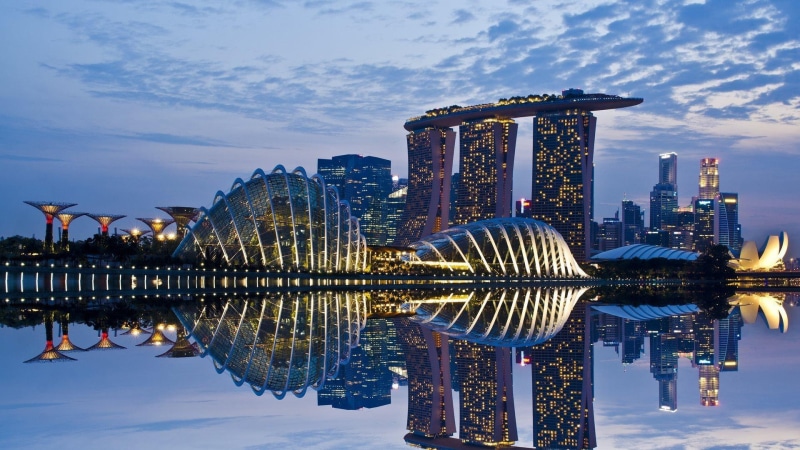 bay, nature and landscapes, singapore, high, gardens, concrete, 1080P, rise, building, nature, bays, cityscapes