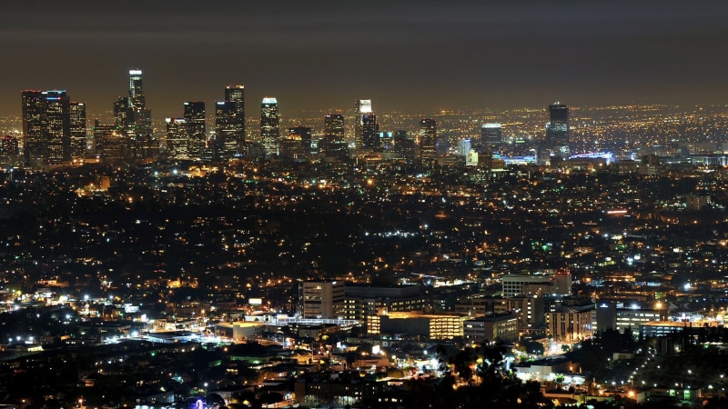 outdoors, residential district, night, photo, built structure, buildings, modern, office building exterior, high, illuminated, 1080P, nature, urban skyline