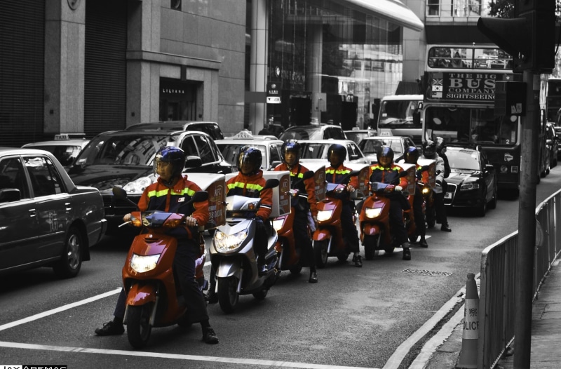 asien, real people, ampel, Asia, people, car, red, group of people, streetlife, road, mode of transportation, Crossing, architecture, trafficlight, men