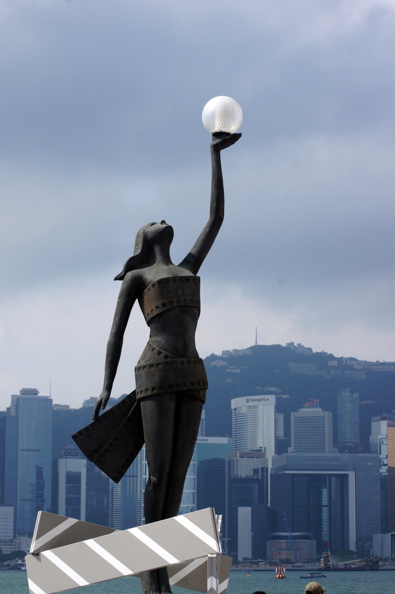 building, china, statue, hong kong skyline, built structure, travel, skyscraper, architecture, no people, building exterior, representation, tall - high