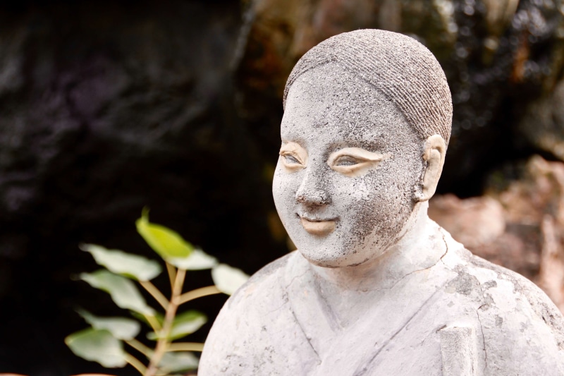 face, beautiful people, rest, beauty, 4K, fernstlich, faith, statue, leaf, beautiful woman, harmony, transcendence, thailand, thai buddha, meditation