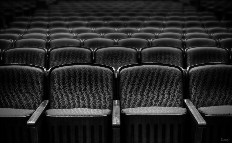 ultrawide, Black and White, black, white, photomatixpro, seats, Kobe, Japan, tamron, snapseed, theater, 5K, 5dmarkii, canon