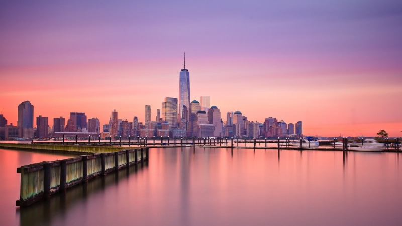 New York City, reflection, One World Trade Center, 1080P