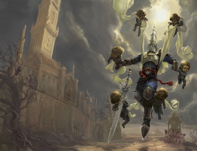 Blasphemous, concept art, video games, 720P, Mea Culpa, artwork, Penitent One