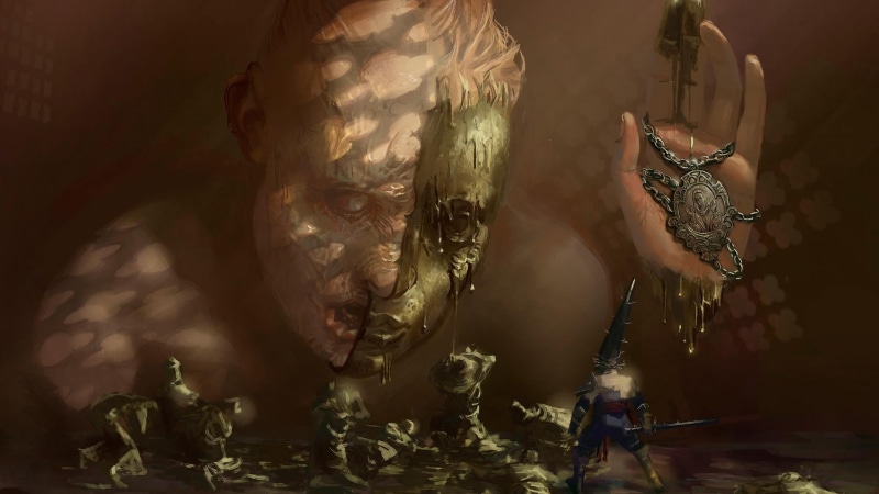 artwork, video game art, 1080P, video games, Blasphemous, Our Lady of the Charred Visage, concept art