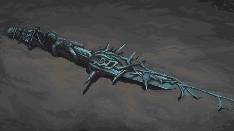 pixel art, Blasphemous, video games, sword, Mea Culpa, 1080P