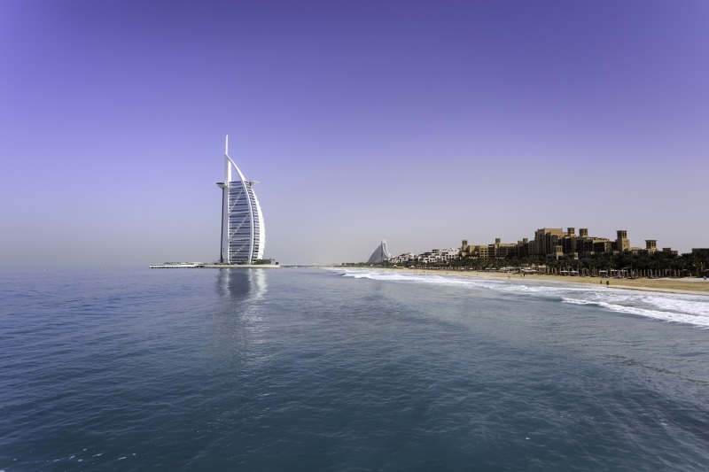 5K, nature, recreation, tourism, water, yacht, architecture, summer, boat, skyscraper, al, vacation, arab, burj, dubai, sky, landscape, built structure