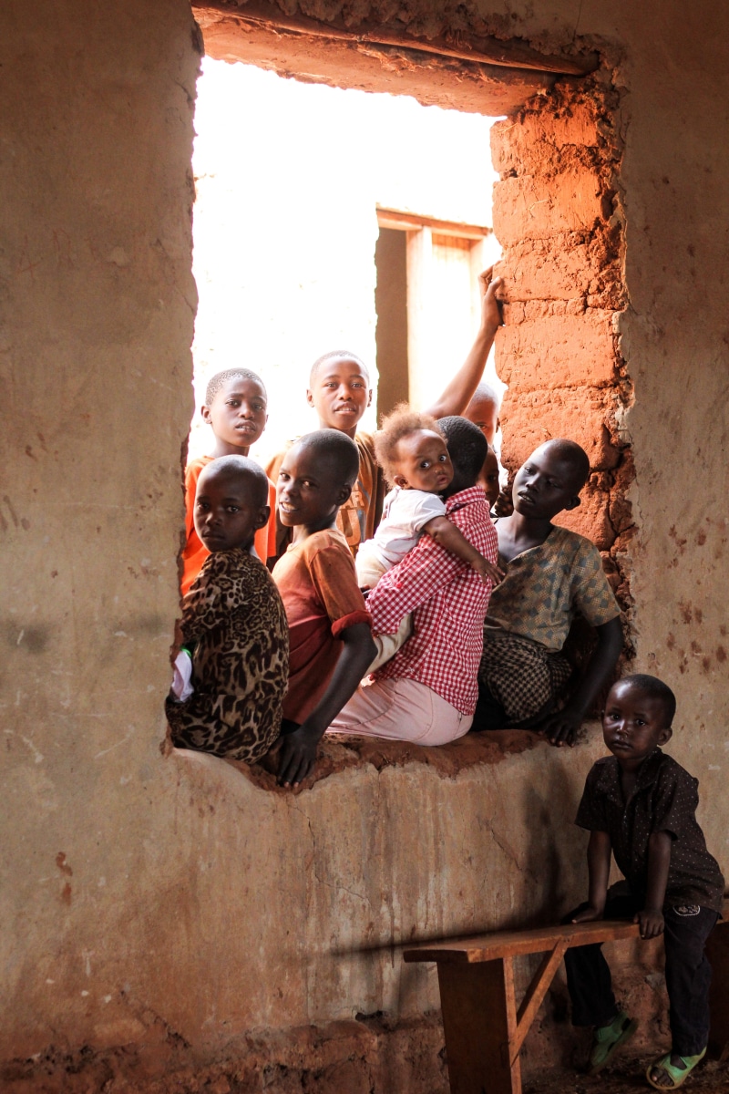 boys, sister, childhood, black, sitting, window, child, men, african child, females, children, women, togetherness, group, outdoors, lifestyles, real people