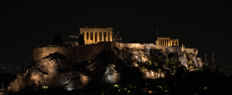 travel destinations, sightseeing, water, greece, formation, tourism, built structure, no people, parthenon, nature, building, the past, concrete, architecture