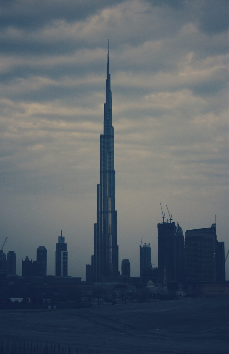 no people, skyscraper, financial district, landscape, tall - high, city, spire, sky, tower, building, cloud - sky, 4K, built structure, urban skyline