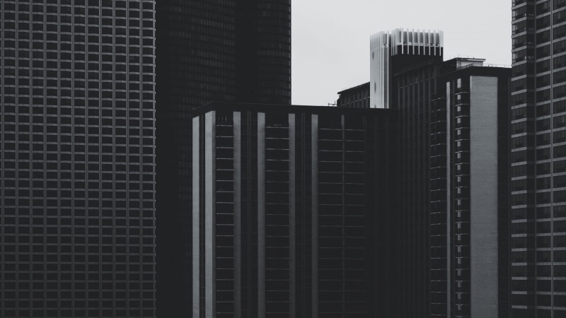 urban, 1080P, monochrome, photography, architecture, skyscraper, building, window, minimalism