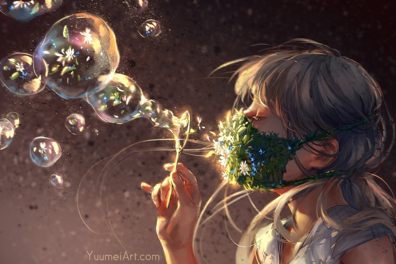 anime girls, 1080P, Yuumei