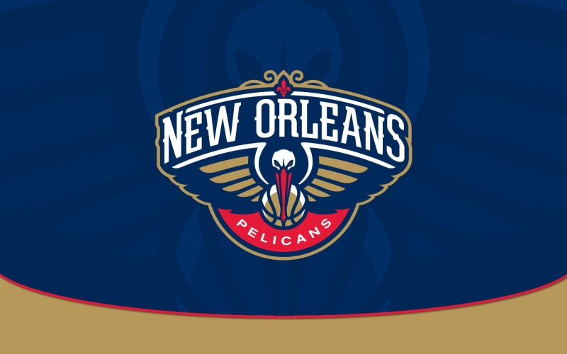 text, basketball, craft, single object, shape, New Orleans Pelicans, studio shot, star shape, logo, badge, 1080P, indoors, colored background, close-up