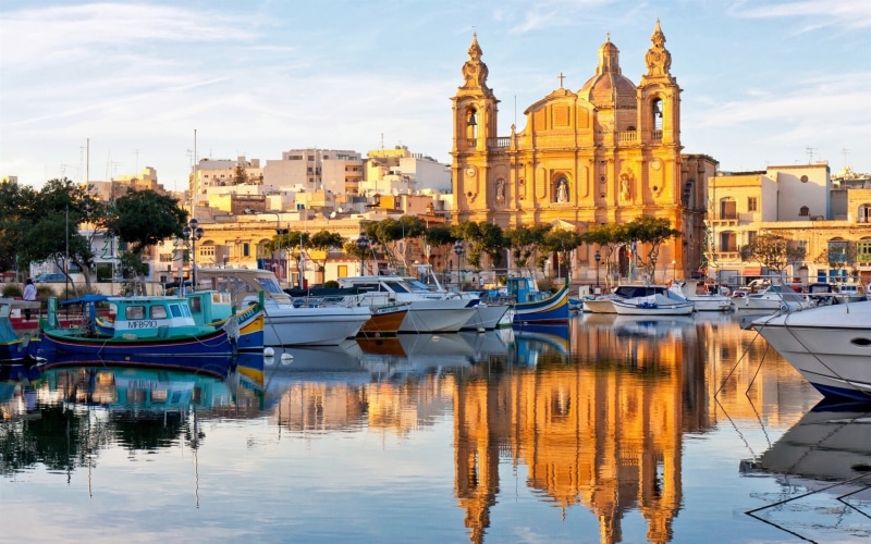 1080P, Valletta, Houses, Reflection, Malta, Boats, Water