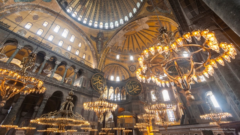 hagia, Architecture, sophia, turkey, istanbul, interior, 2K