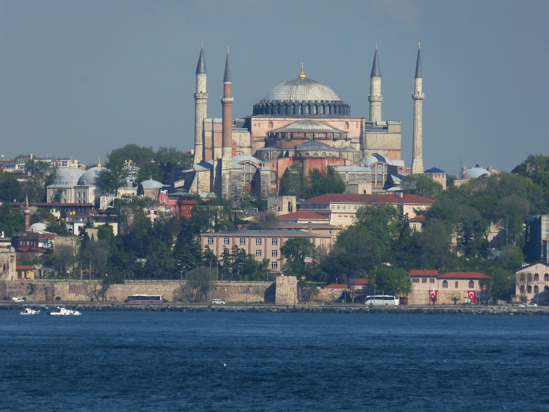 unesco world heritage site, outdoors, turkey, islam, water, hagia sophia, building, travel destinations, city, world heritage, 4K, spirituality, unesco